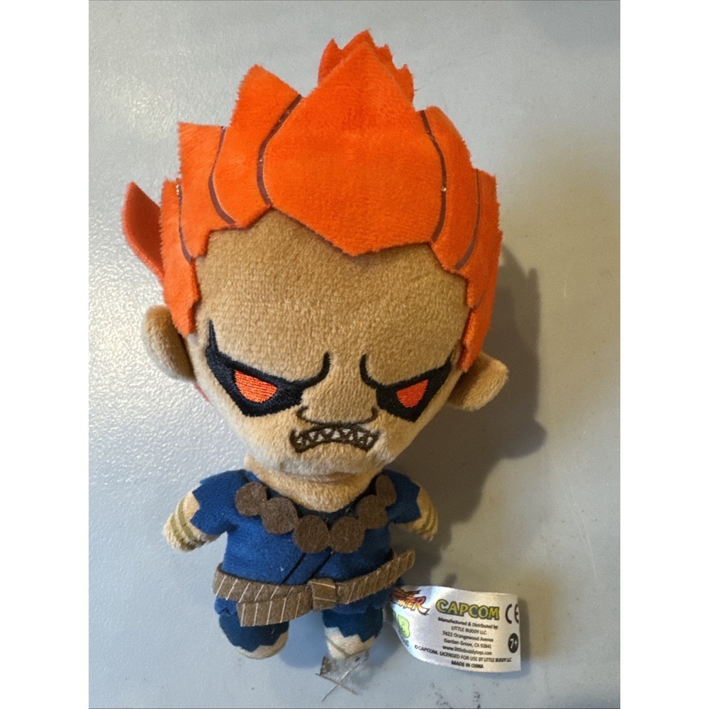 Street Fighter Akuma 7" Plush Stuffed Doll NWOT Capcom Little Buddy